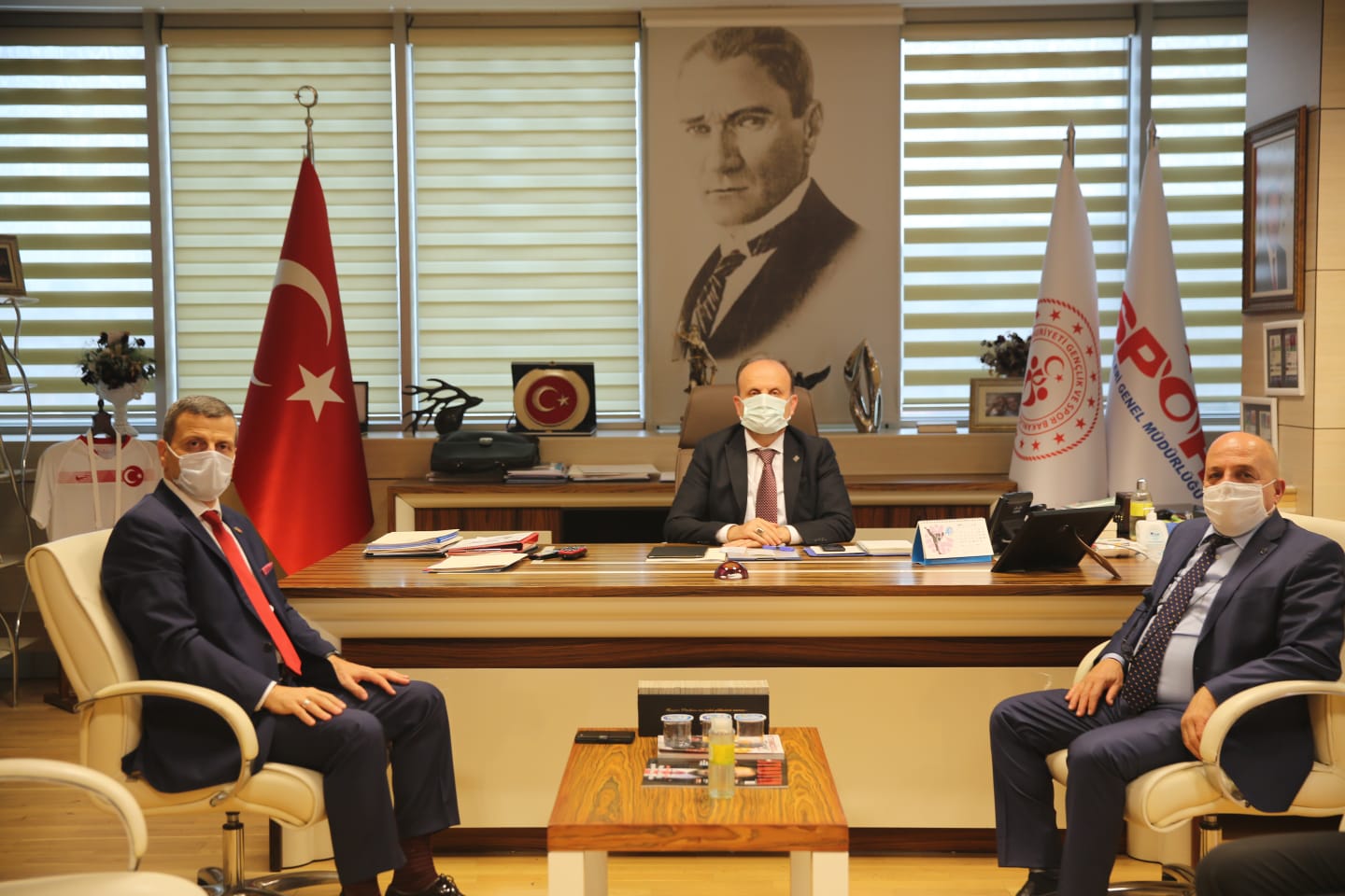 Rektörümüz Prof. Dr. Musa Yıldız, Spor Genel Müdürü Mehmet Baykan’ı Ziyaret Etti