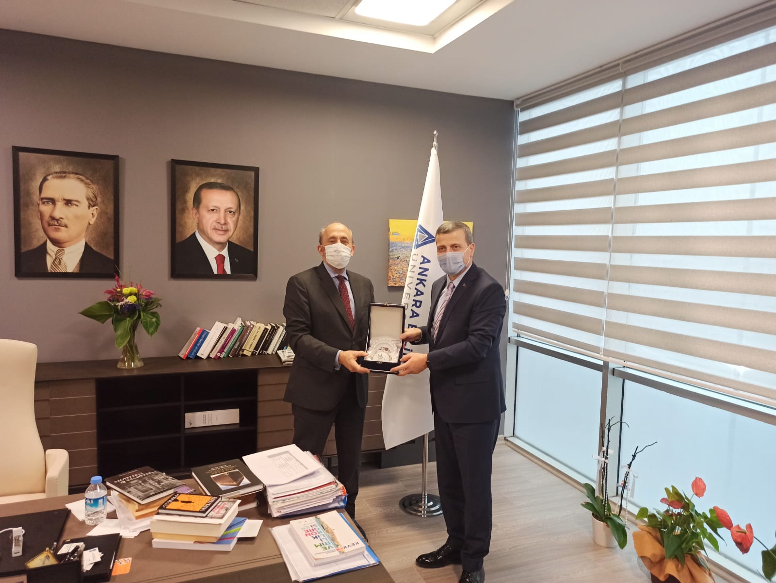 Rektörümüz Prof. Dr. Musa Yıldız, Ankara Bilim Üniversitesi Rektörü Prof. Dr. Yavuz Demir’i Ziyaret Etti