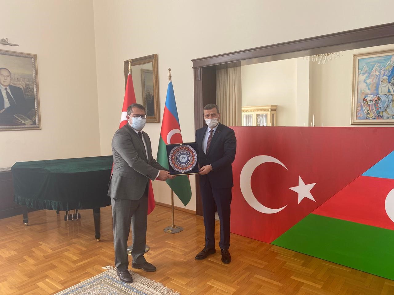Rektörümüz Prof. Dr. Musa Yıldız, Azerbaycan Büyükelçisi Hazar İbrahim’i Ziyaret Etti