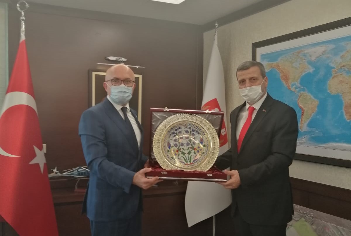 Üniversitemiz Rektörü Prof. Dr. Musa Yıldız, Savunma Sanayi Başkan Yardımcısı Dr. Celal Sami Tüfekçi'yi Ziyaret Etti
