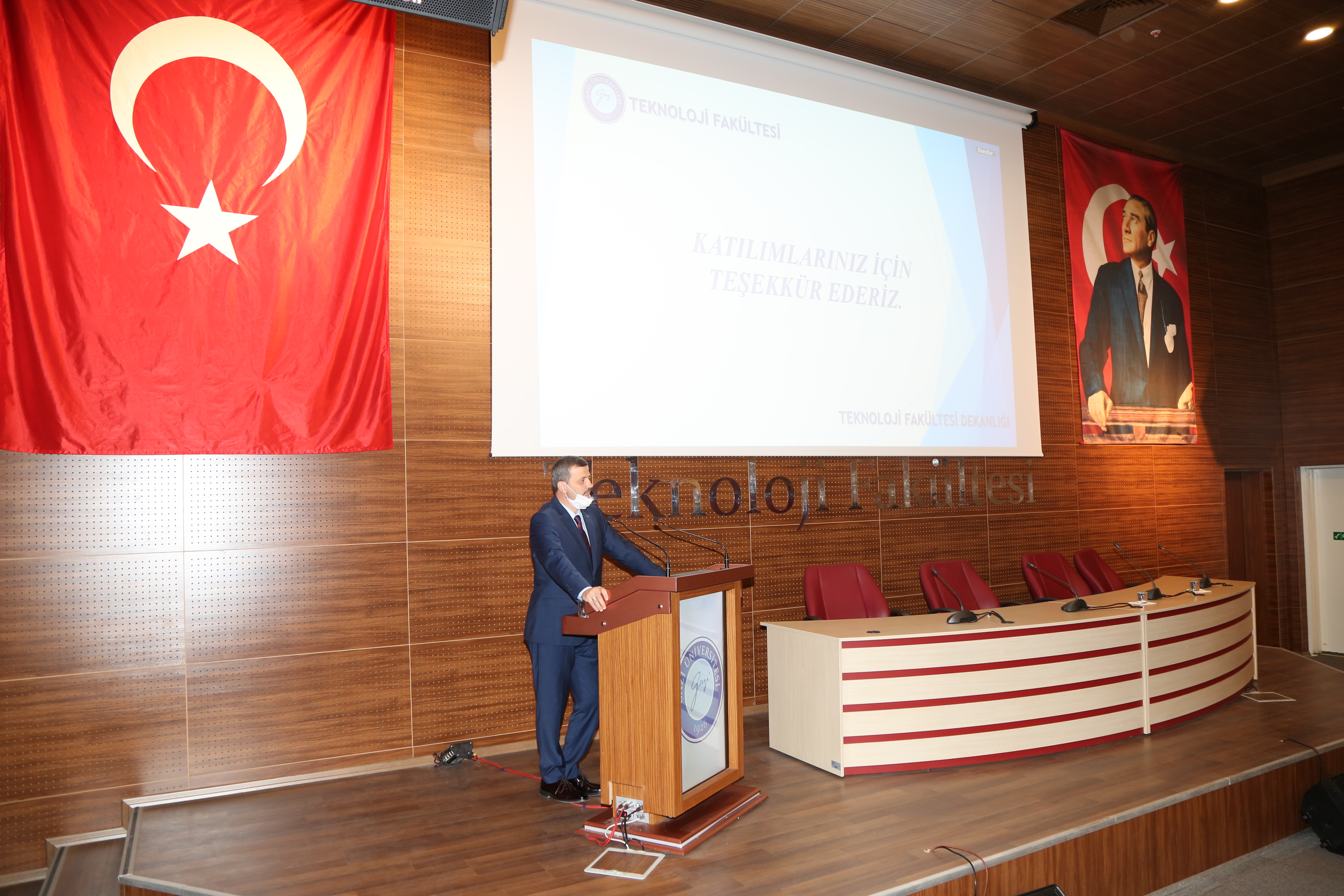 Rektörümüz Prof. Dr. Musa Yıldız, Teknoloji Fakültesi Akademik Genel Kurul Toplantısına Katıldı