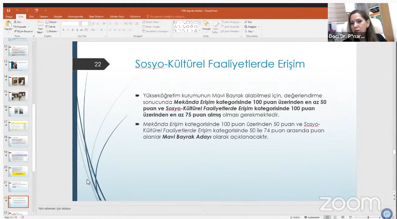 Salı Konferansları-18: Engelsiz Üniversite Bayrak Ödüllerine Başvuru Süreci-1
