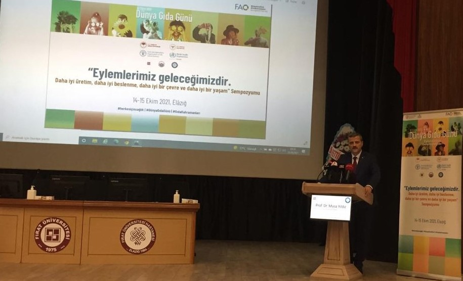 Rektörümüz Prof. Dr. Musa Yıldız, 16 Ekim Dünya Gıda Günü Etkinlikleri Kapsamında Düzenlenen Sempozyuma Katıldı-1