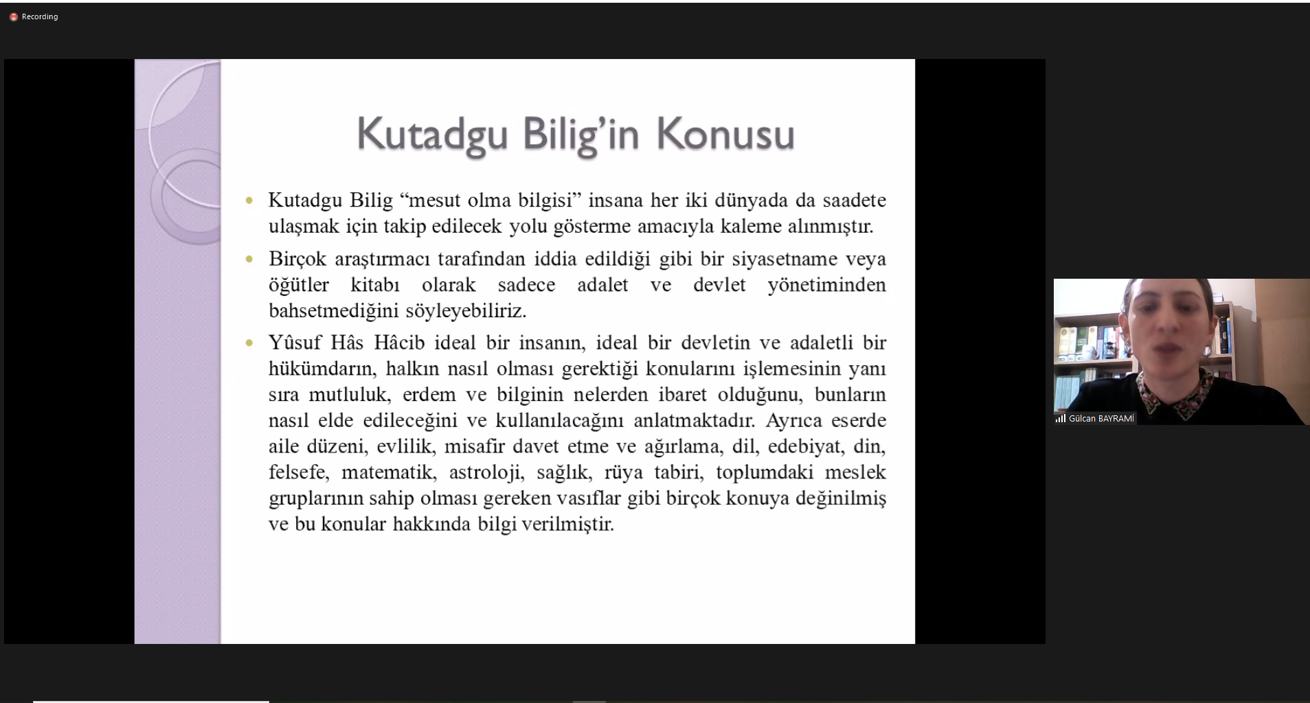 Türk Dünyasının Öncü Bilim İnsanları Konferanslar Dizisi-5: Yusuf Has Hacip ve Eseri Kutadgu Bilig-1