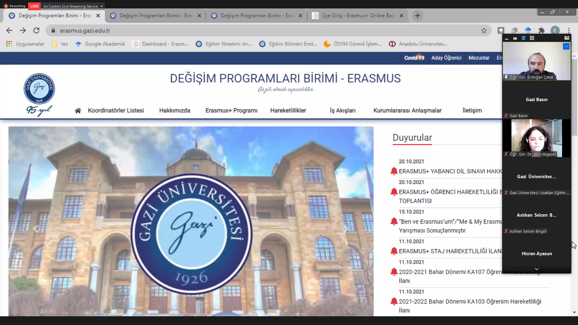 Üniversitemizde Erasmus+ Öğrenci Hareketliliği Bilgilendirme Toplantısı Yapıldı