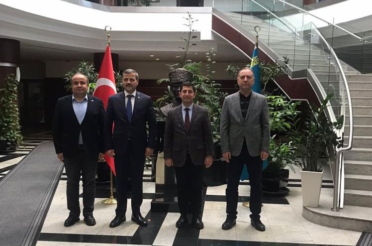 Rektörümüz Prof. Dr. Musa Yıldız, Nur-Sultan Büyükelçisi Ufuk Ekici’yi Ziyaret Etti