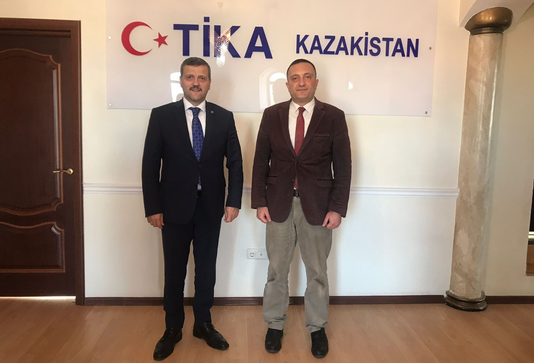 Rektörümüz Prof. Dr. Musa Yıldız, TİKA Kazakistan Koordinatörü İsmail Gürlek’i Ziyaret Etti-1