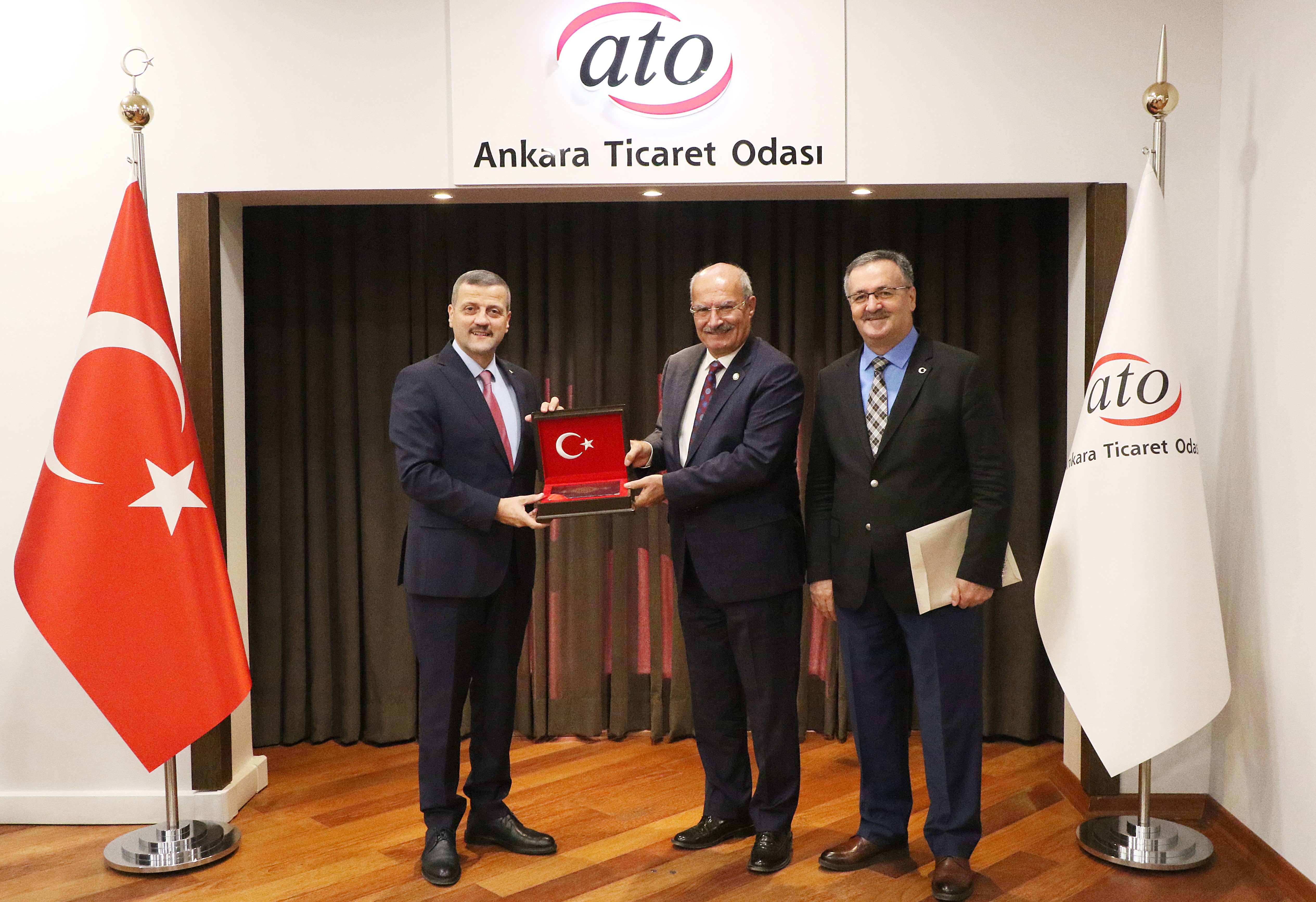 Rektörümüz Prof. Dr. Musa Yıldız, Ankara Ticaret Odası Başkanı Gürsel Baran’ı Ziyaret Etti-1