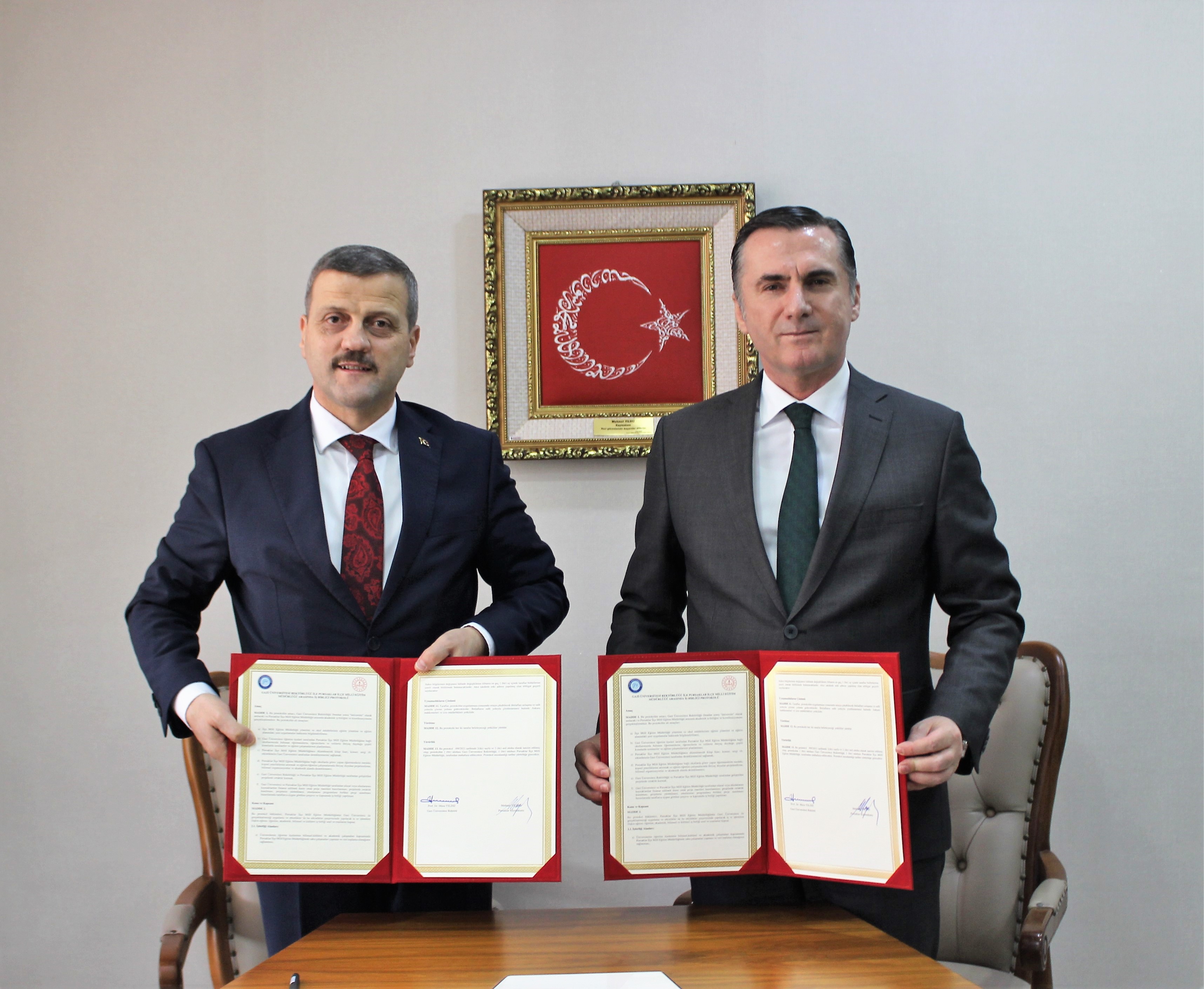 Üniversitemiz ile Pursaklar İlçe Milli Eğitim Müdürlüğü Arasında İş Birliği Protokolü İmzaladı