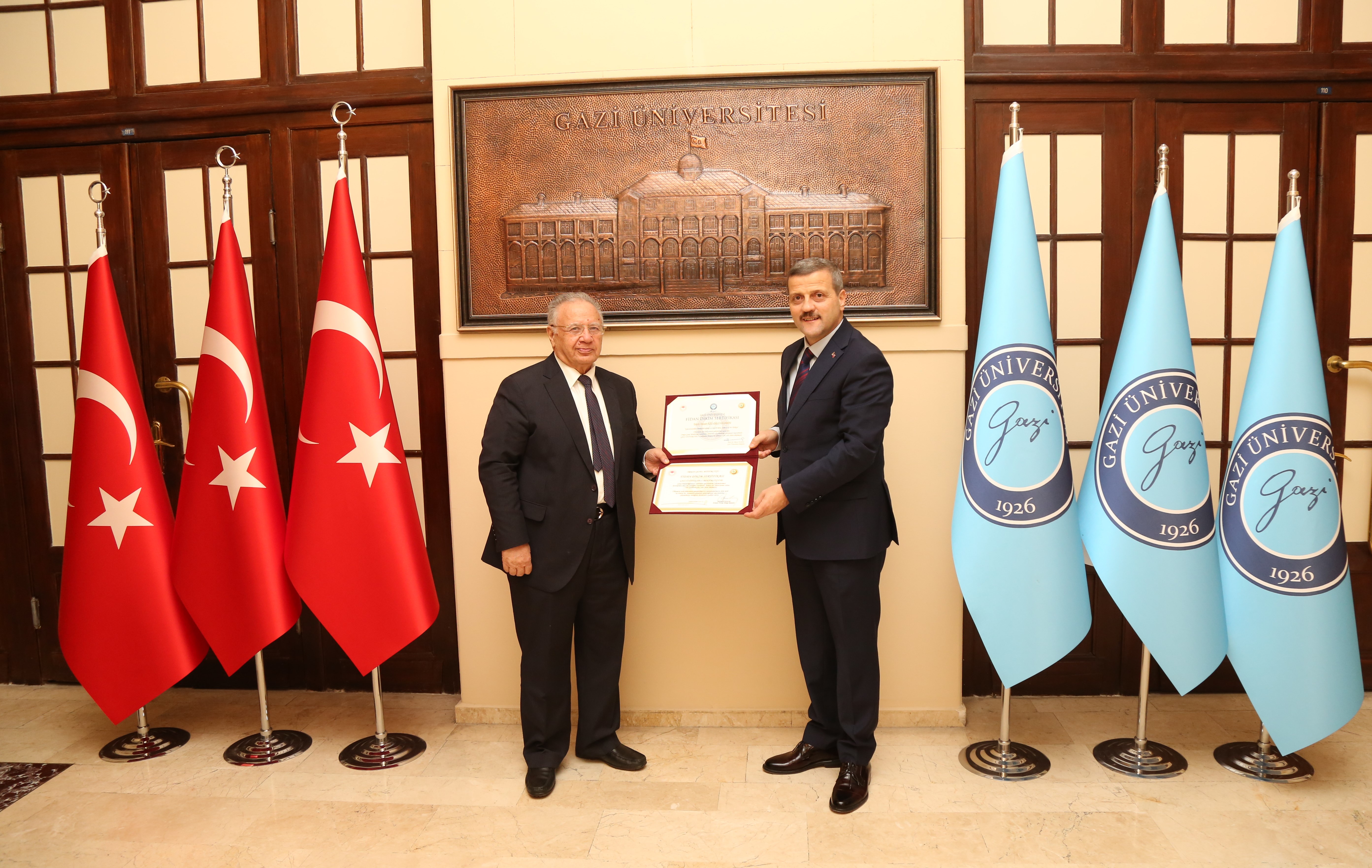 Azerbaycan Ankara Büyükelçisi Reşat Memmedov Rektörümüz Prof. Dr. Musa Yıldız’ı Ziyaret Etti-1
