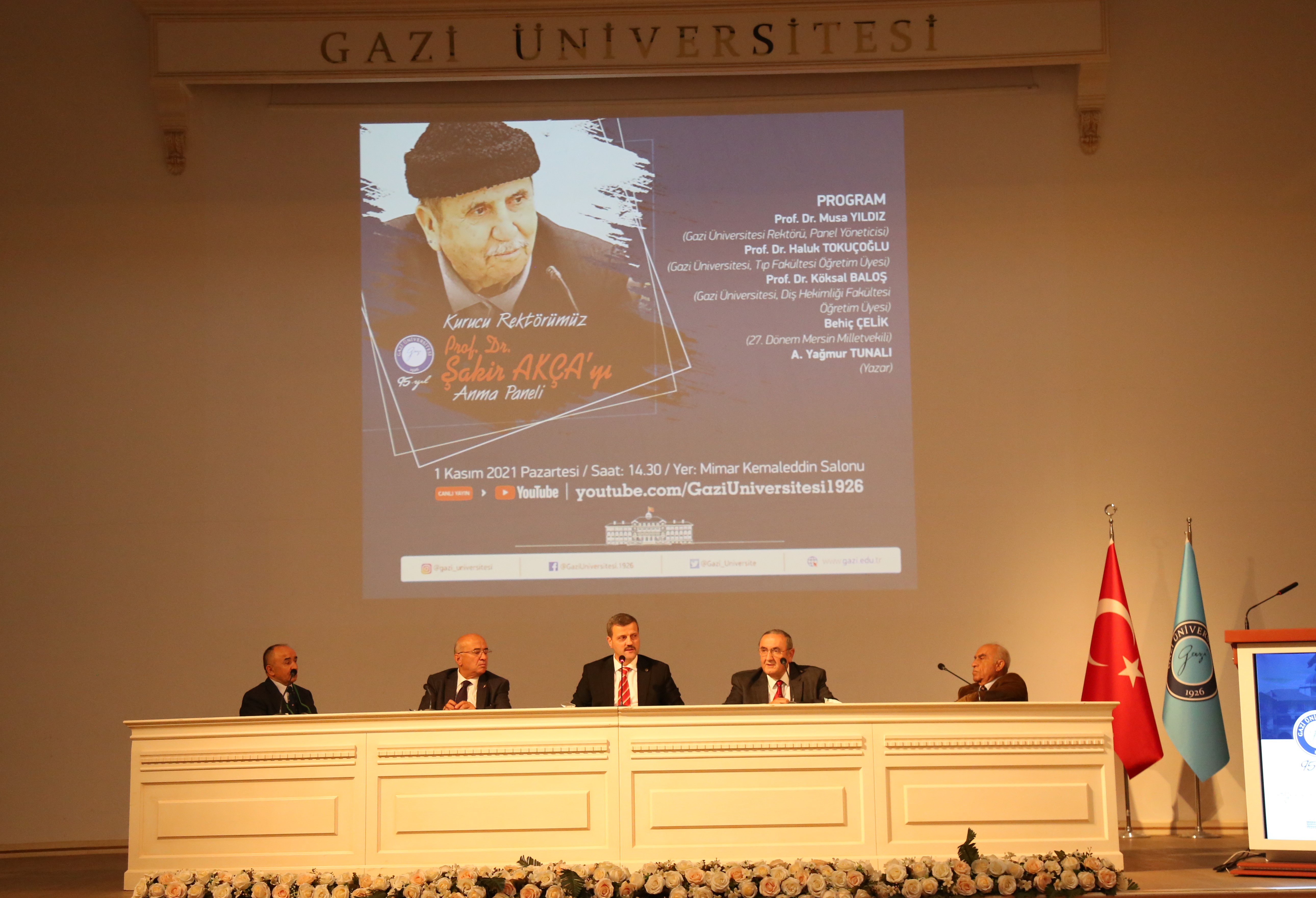 Kurucu Rektörümüz Prof. Dr. Şakir Akça’yı Adına Düzenlenen Panelle Andık