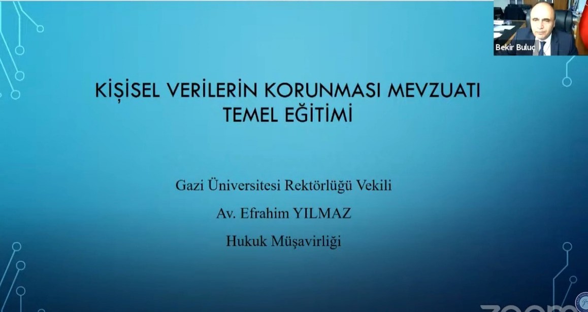 Üniversitemiz Akademik ve İdari Personeline Yönelik “Kişisel Verilerin Korunması” Konulu Hizmet İçi Eğitim Programı Düzenlendi-1