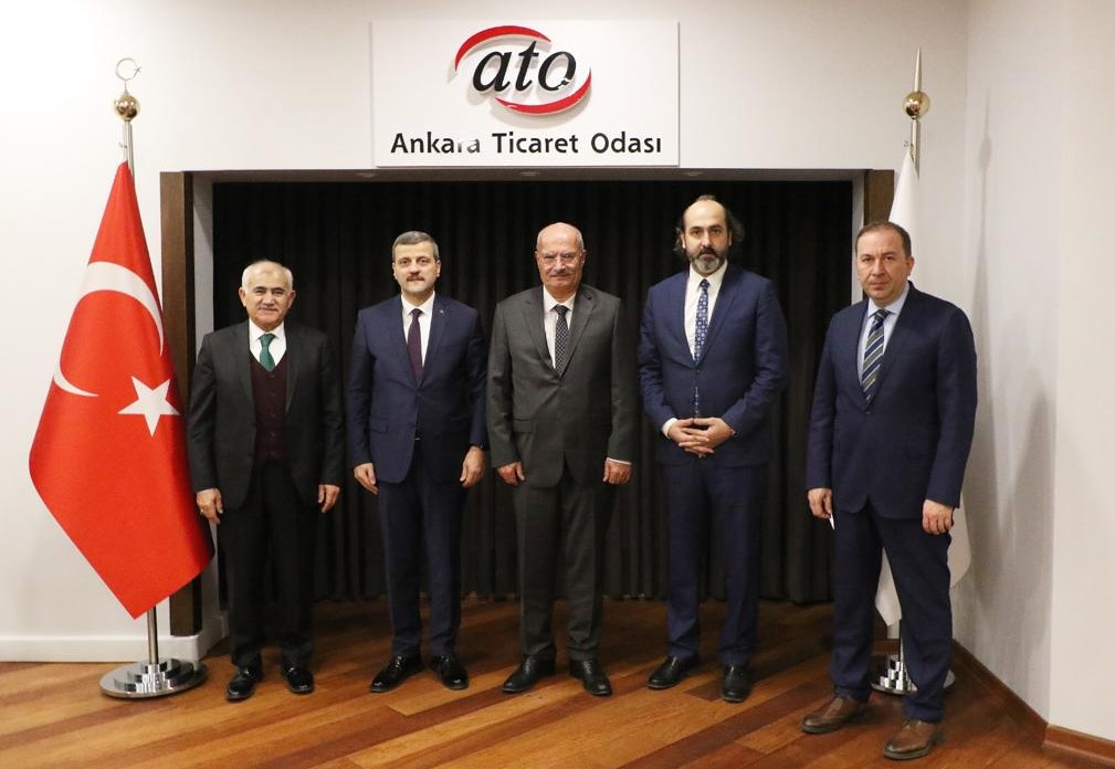 Rektörümüz Prof. Dr. Musa Yıldız, Ankara Ticaret Odası Başkanı Gürsel Baran’ı Ziyaret Etti-1