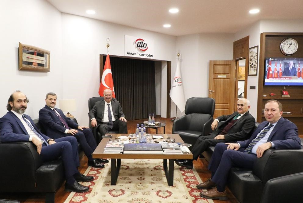 Rektörümüz Prof. Dr. Musa Yıldız, Ankara Ticaret Odası Başkanı Gürsel Baran’ı Ziyaret Etti-1
