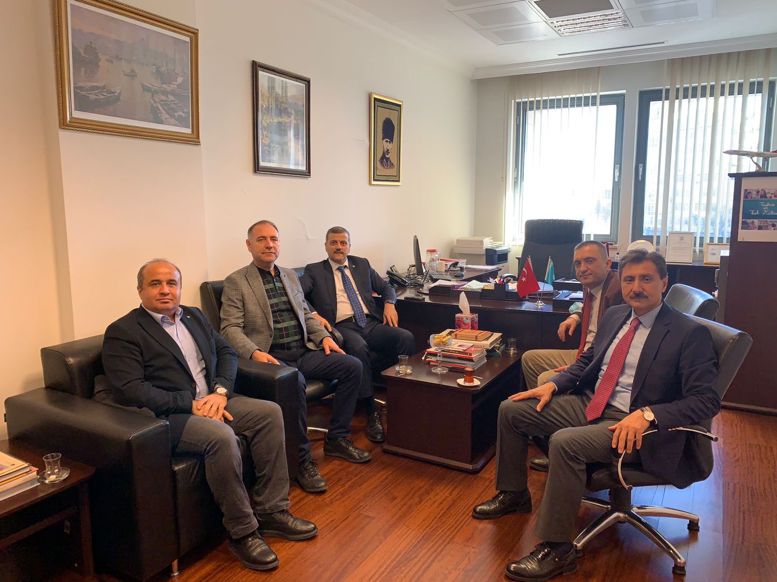 Rektörümüz Prof. Dr. Musa Yıldız, Nur-Sultan Eğitim Müşaviri Abdülmüttalip Çetin’i Ziyaret Etti