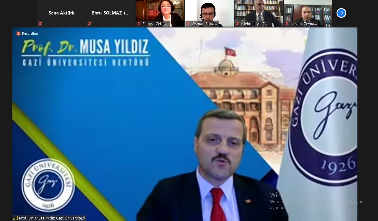 Üniversitemiz ve Mingeçevir Devlet Üniversitesi İş Birliği ile “Karabağ Zaferi'nin 1. Yıl Dönümü” Konulu Panel Düzenlendi