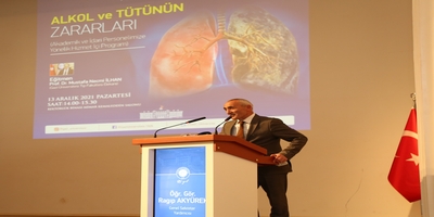 Üniversitemizde, “Alkol ve Tütünün Zararları” Adlı Hizmet İçi Eğitim Programı Gerçekleştirildi 