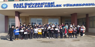Üniversitemiz TUSAŞ-Kazan Meslek Yüksekokulu Minik Eller Kodluyor Etkinliği Düzenledi
