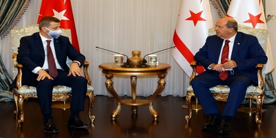 KKTC Cumhurbaşkanı Ersin Tatar, Rektörümüz Prof. Dr. Musa Yıldız’ı Kabul Etti