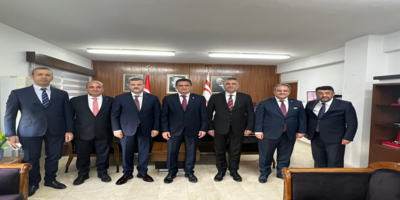 Rektörümüz Prof. Dr. Musa Yıldız, KKTC Maliye Bakanı Dursun Oğuz’u Ziyaret Etti