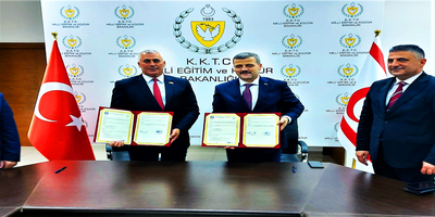 Üniversitemiz ile KKTC Milli Eğitim ve Kültür Bakanlığı Arasında İş Birliği Protokolü İmzalandı