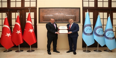 Ahmet Yesevi Üniversitesi Rektör Vekili Prof. Dr. Cengiz Tomar, Rektörümüz Prof. Dr. Musa Yıldız’ı Ziyaret Etti