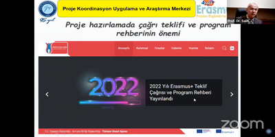 Üniversitemizde 2022 Erasmus+ Projeleri Bilgilendirme Toplantısı Yapıldı