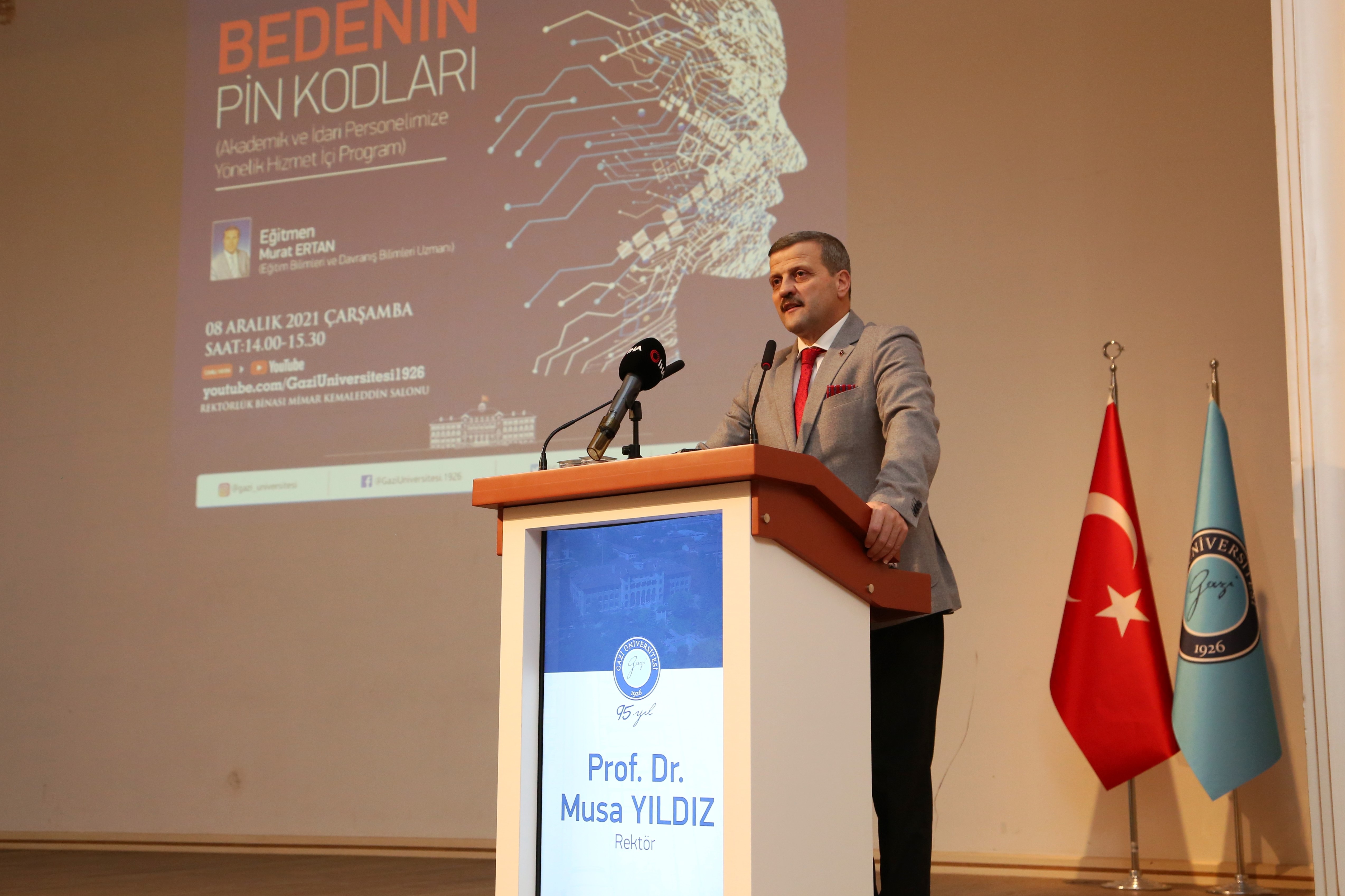 Üniversitemizde Akademik ve İdari Personele Yönelik “Bedenin Pin Kodları” Konulu Hizmet İçi Eğitim Programı Düzenlendi-1