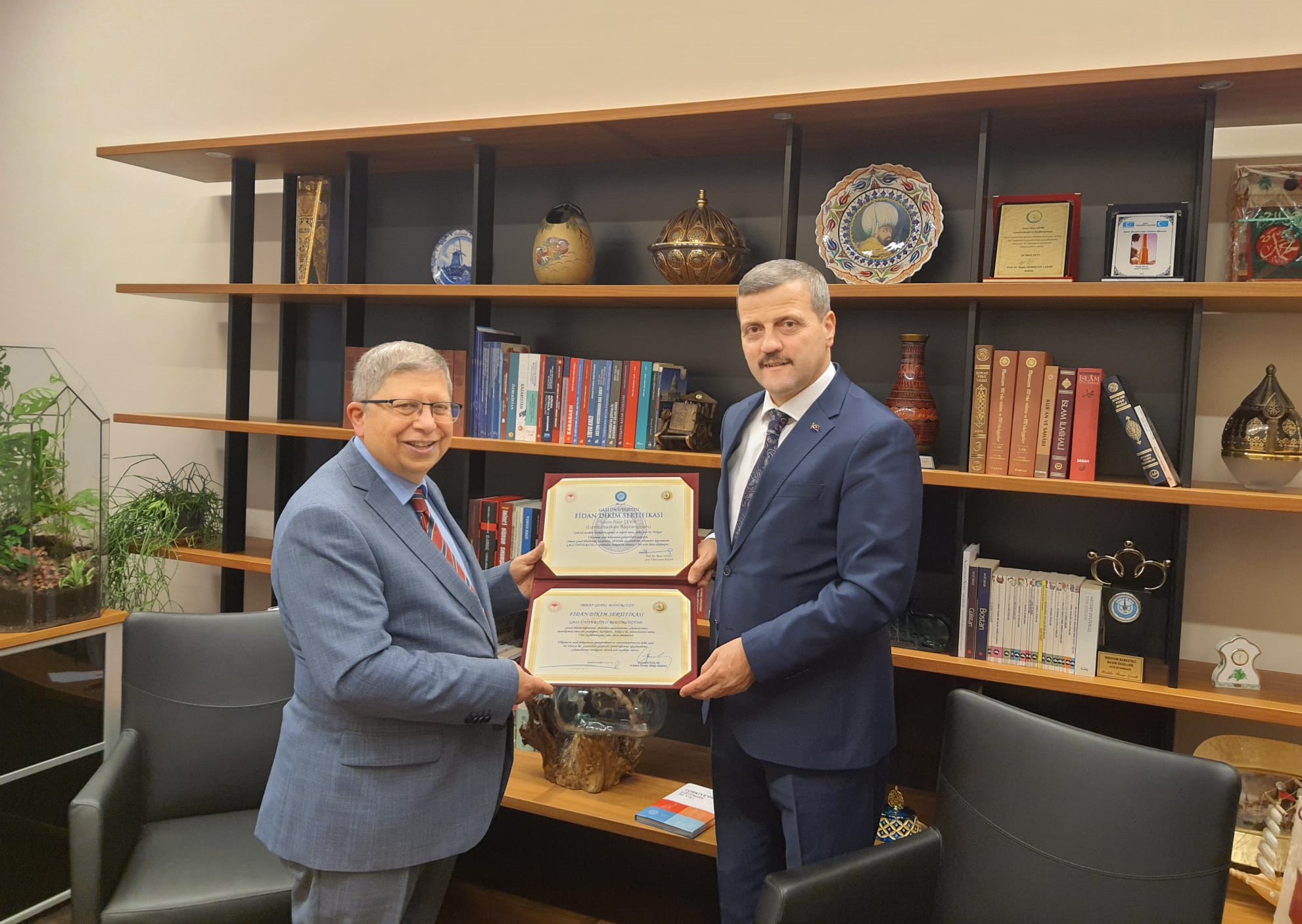 Rektörümüz Prof. Dr. Musa Yıldız, Cumhurbaşkanı Başdanışmanı İlnur Çevik’i Ziyaret Etti-1