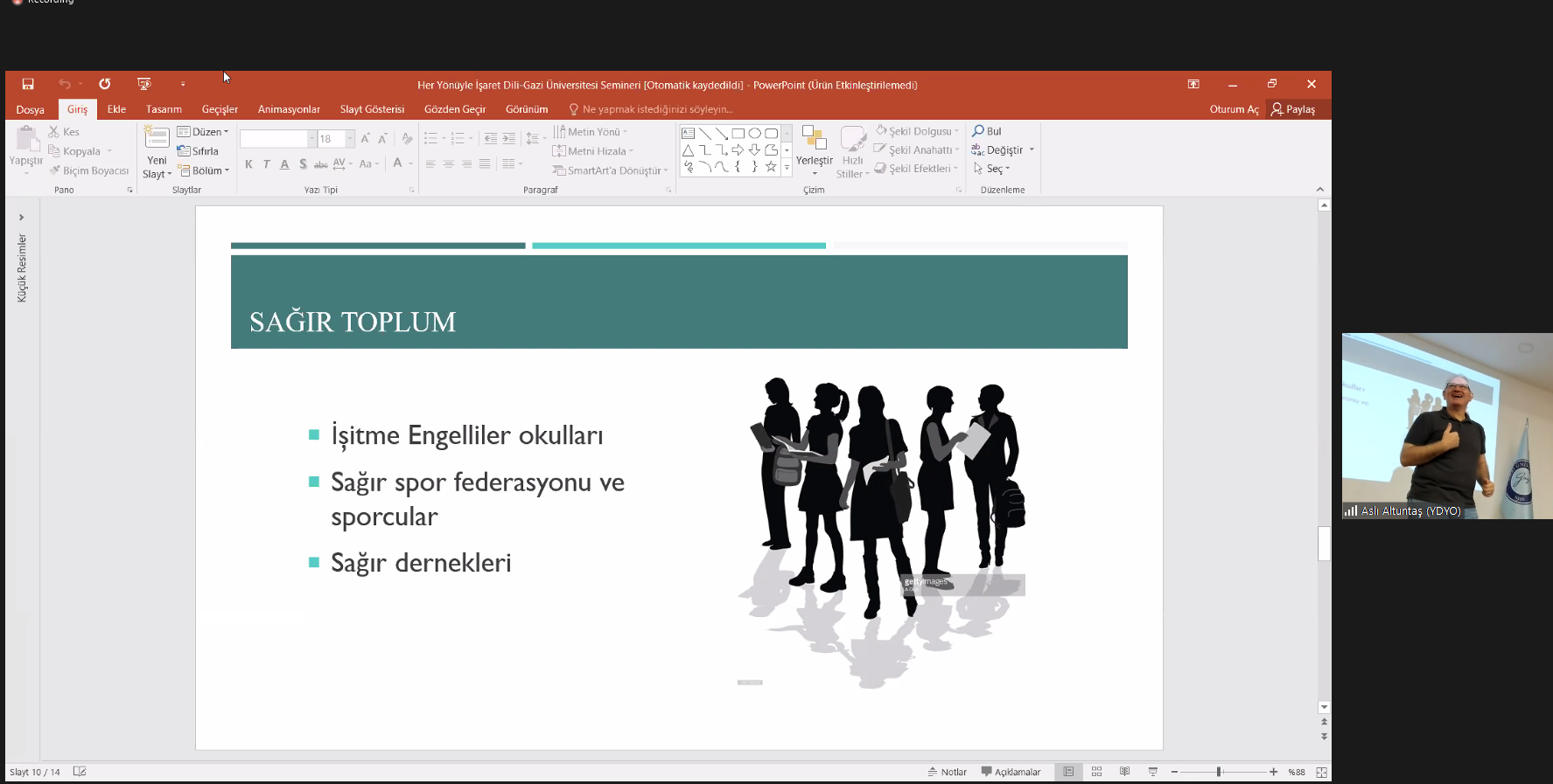 Üniversitemizde “Her Yönü ile İşaret Dili” Konulu Etkinlik Gerçekleştirildi-1