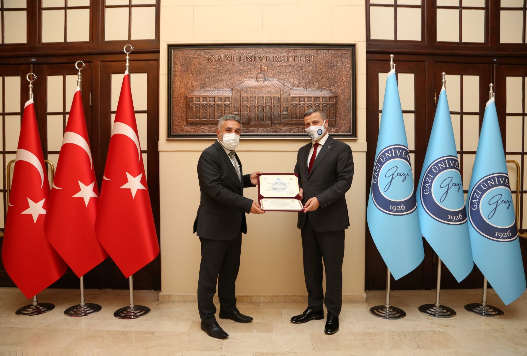 Ulusal Bor Araştırma Enstitüsü Başkan Vekili Doç. Dr. Sedat Sürdem, Rektörümüz Prof. Dr. Musa Yıldız’ı Ziyaret Etti