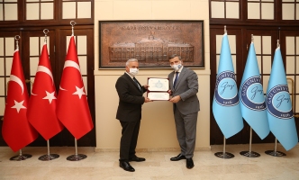 TBMM Genel Sekreteri Mehmet Ali Kumbuzoğlu, Rektörümüz Prof. Dr. Musa Yıldız’ı Ziyaret Etti