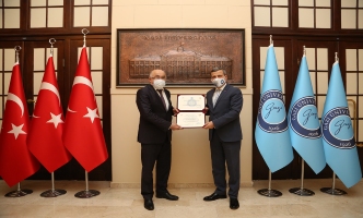 Türk Ocakları Genel Başkanı Prof. Dr. Mehmet Öz, Rektörümüz Prof. Dr. Musa Yıldız’ı Ziyaret Etti