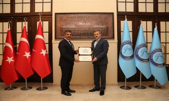 Çankırı Karatekin Üniversitesi Rektörü Prof. Dr. Harun Çiftçi, Rektörümüz Prof. Dr. Musa Yıldız’ı Ziyaret Etti
