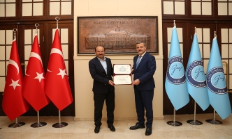Erzurum Teknik Üniversitesi Rektörü Prof. Dr. Bülent Çakmak, Rektörümüz Prof. Dr. Musa Yıldız’ı Ziyaret Etti
