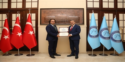 Ankara Bilim Üniversitesi Mütevelli Heyet Başkanı Dr. Cemalettin Kömürcü, Rektörümüz Prof. Dr. Musa Yıldız’ı Ziyaret Etti