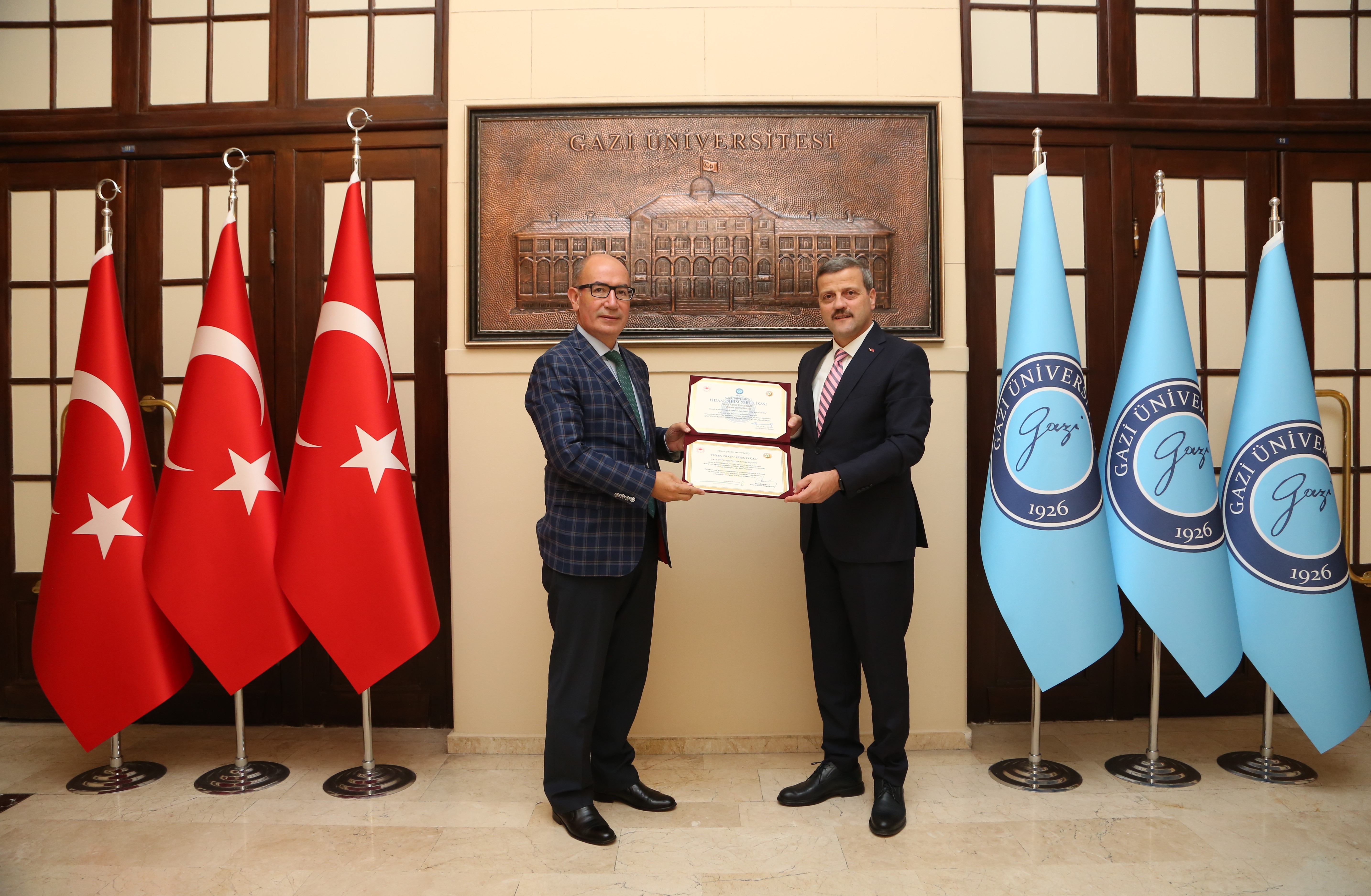 Ankara Vali Yardımcısı Namık Kemal Nazlı, Rektörümüz Prof. Dr. Musa Yıldız’ı Ziyaret Etti-1