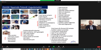 Üniversitemizde, Fen Fakültesi Bilim Söyleşileri 7: Gazi Fotonik Eğitim ve Araştırma Konulu Program Yapıldı 