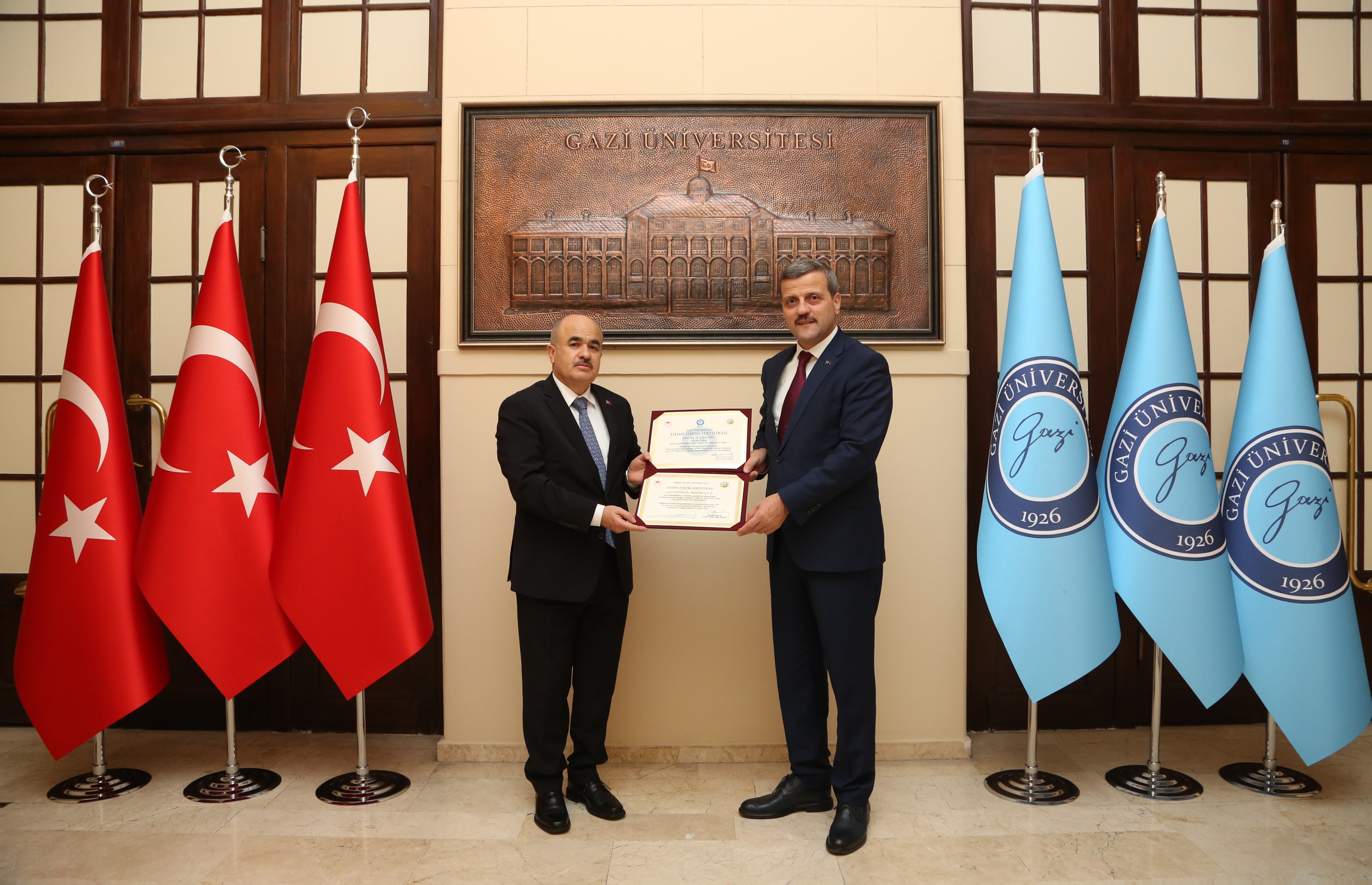 Samsun Valisi Doç. Dr. Zülkif Dağlı, Rektörümüz Prof. Dr. Musa Yıldız’ı Ziyaret Etti-1