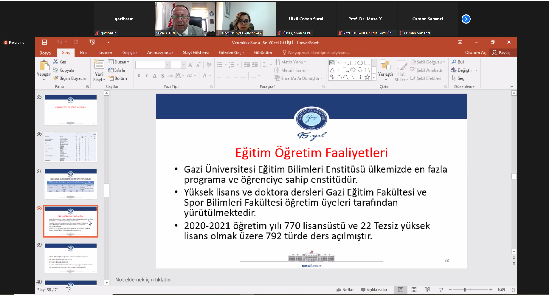 Üniversitemiz Eğitim Bilimleri Enstitüsüyle Verimlilik Toplantısı Çevrim İçi Olarak Gerçekleştirildi-1