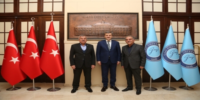 Kültür Memur-Sen Genel Başkanı Mecit Erdoğan, Rektörümüz Prof. Dr. Musa Yıldız’ı Ziyaret Etti