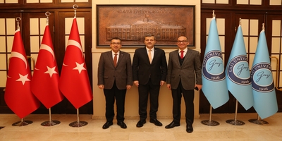Meteoroloji Genel Müdürü Volkan Mutlu Coşkun, Rektörümüz Prof. Dr. Musa Yıldız’ı Ziyaret Etti