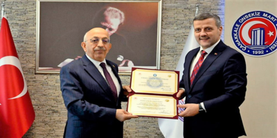 Rektörümüz Prof. Dr. Musa Yıldız, Çanakkale Onsekiz Mart Üniversitesi Rektörü Prof. Dr. Sedat Murat’ı Ziyaret Etti