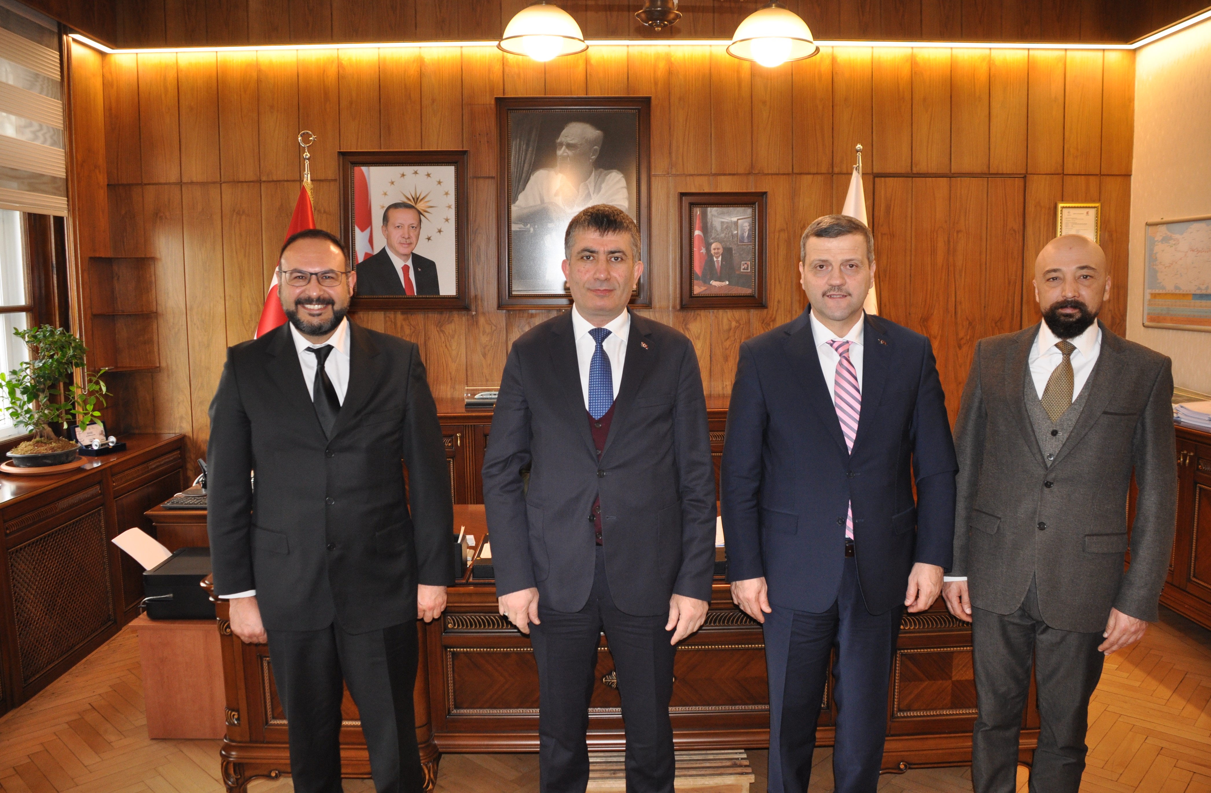 Rektörümüz Prof. Dr. Musa Yıldız T.C. Devlet Demiryolları Genel Müdürü Metin Akbaş’ı Ziyaret Etti-1