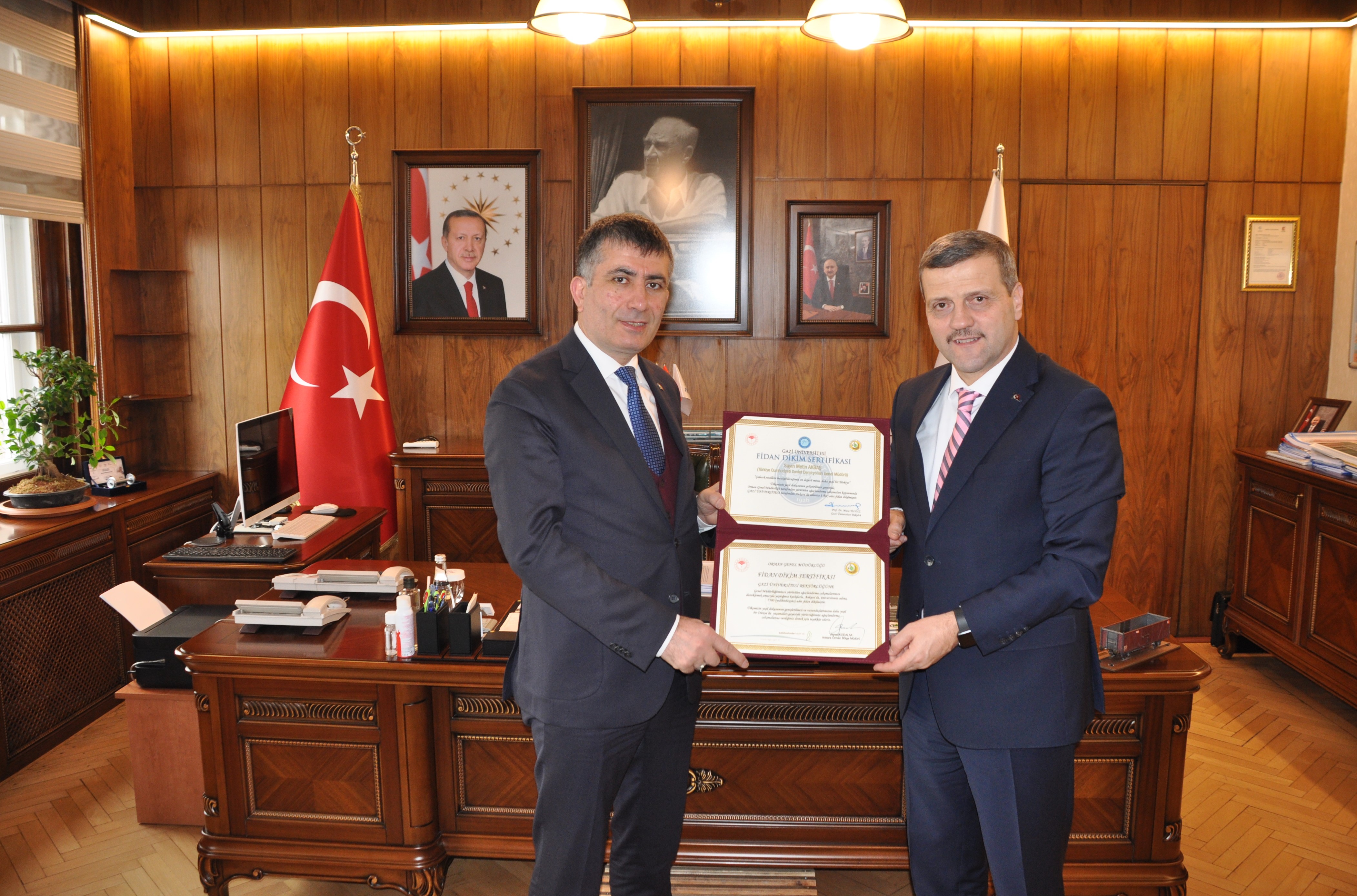 Rektörümüz Prof. Dr. Musa Yıldız T.C. Devlet Demiryolları Genel Müdürü Metin Akbaş’ı Ziyaret Etti-1