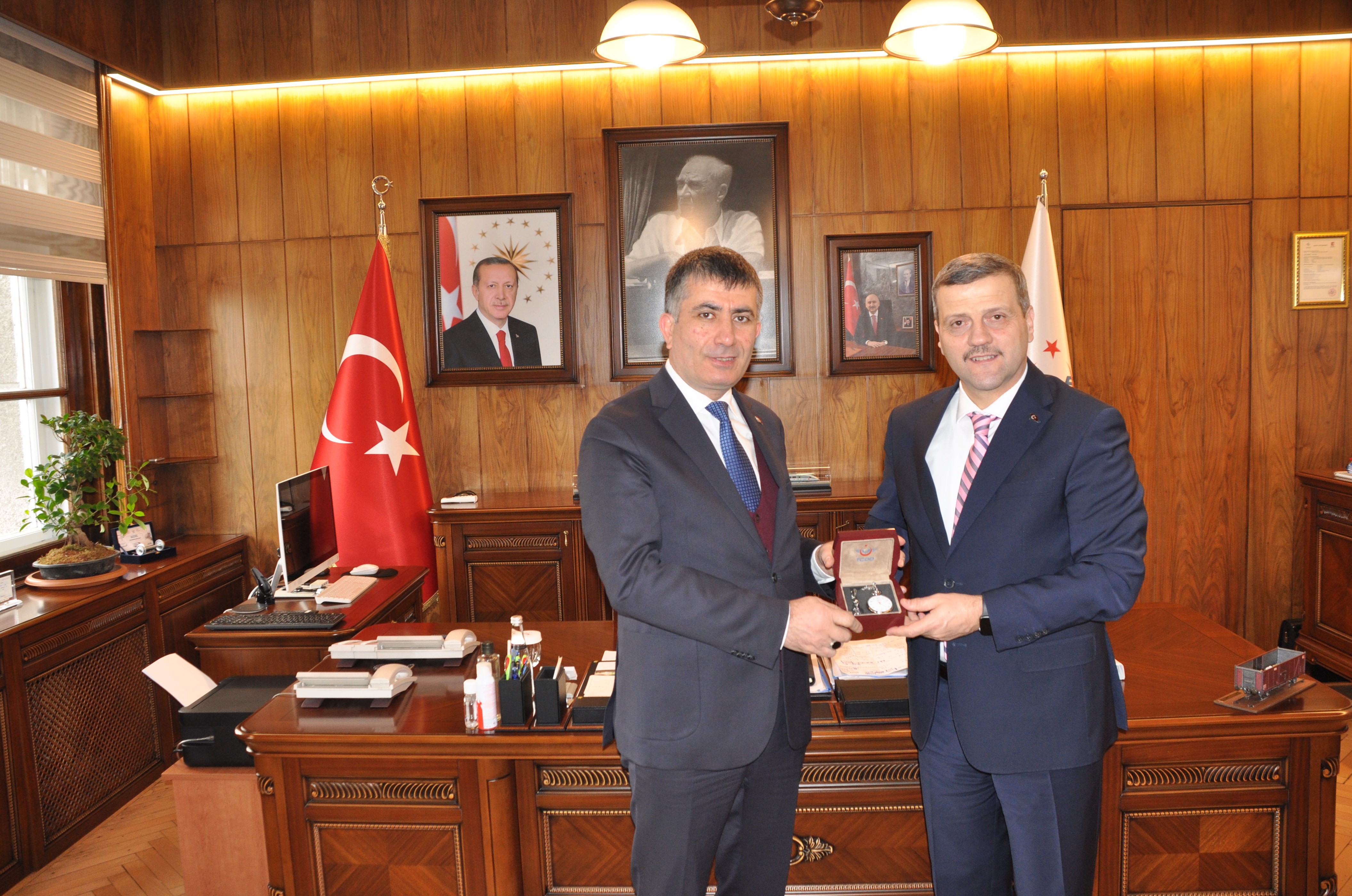Rektörümüz Prof. Dr. Musa Yıldız T.C. Devlet Demiryolları Genel Müdürü Metin Akbaş’ı Ziyaret Etti-1