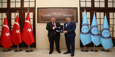 Uluslararası Kıbrıs Üniversitesi Rektörü Prof. Dr. Halil Nadiri, Rektörümüz Prof. Dr. Musa Yıldız’ı Ziyaret Etti