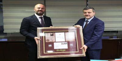 Rektörümüz Prof. Dr. Musa Yıldız, PTT Genel Müdürü Hakan Gülten’i Ziyaret Etti