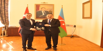Rektörümüz Prof. Dr. Musa Yıldız, Azerbaycan Ankara Büyükelçisi Reşat Memmedov’u Ziyaret Etti