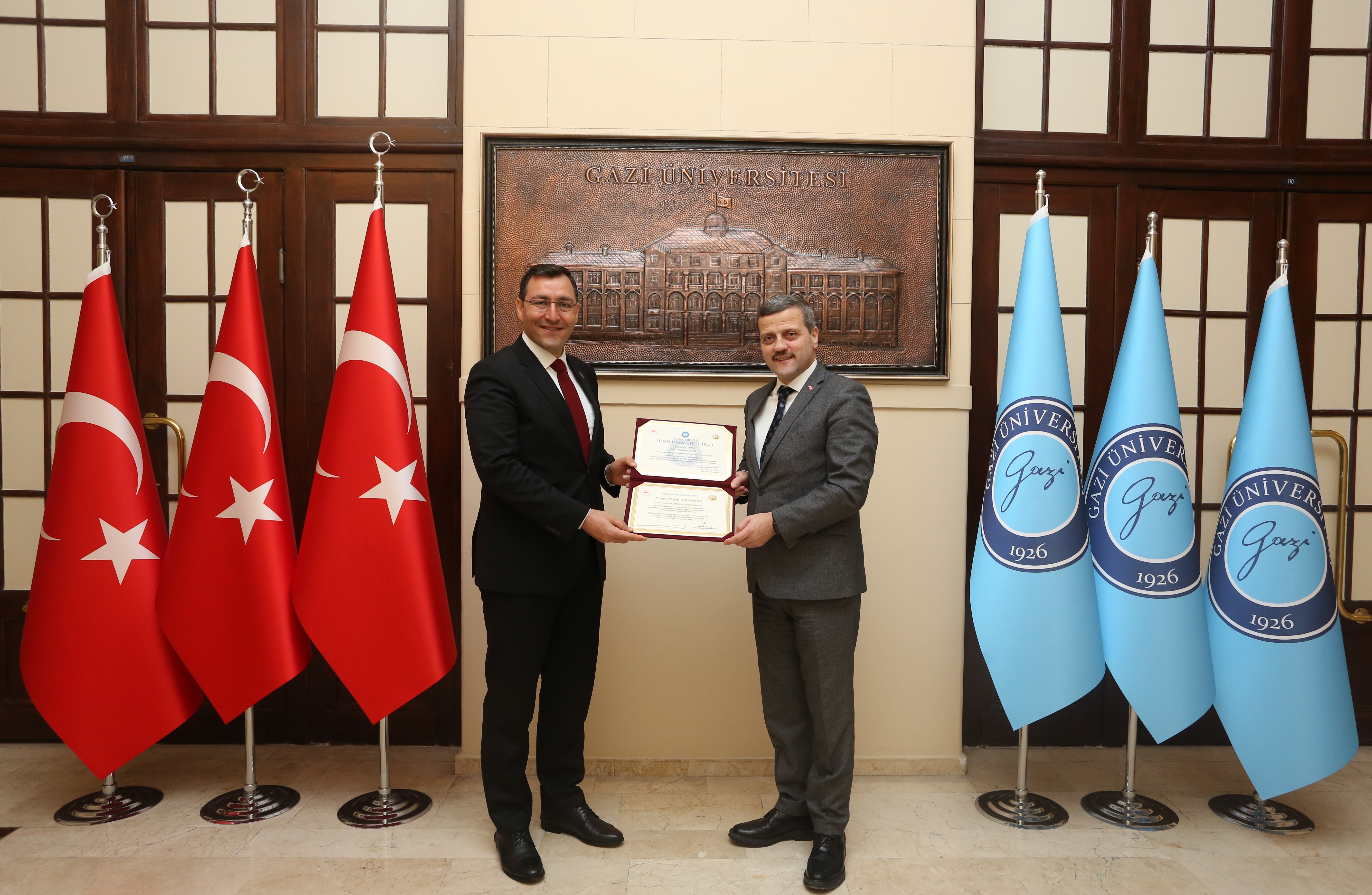 ROKETSAN Genel Müdürü Murat İkinci Rektörümüz Prof. Dr. Musa Yıldız’ı Ziyaret Etti-1